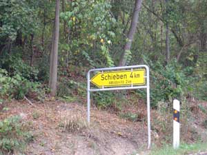 Schild nach Schieben