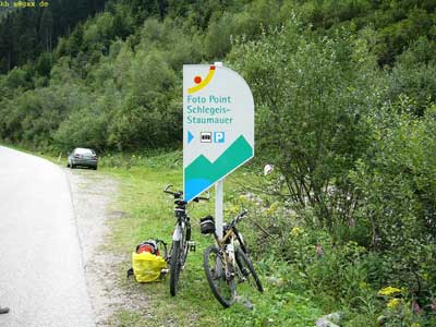 Fotografierpunkt für Staumauer